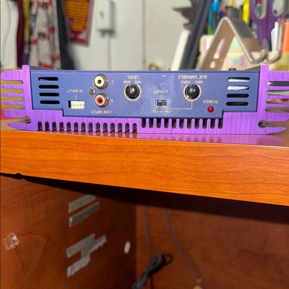 Vibrant Purple and Blue Audio Amplifier - Picture 3 of 6